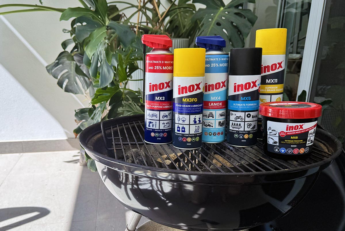 inox range on Weber BBQ